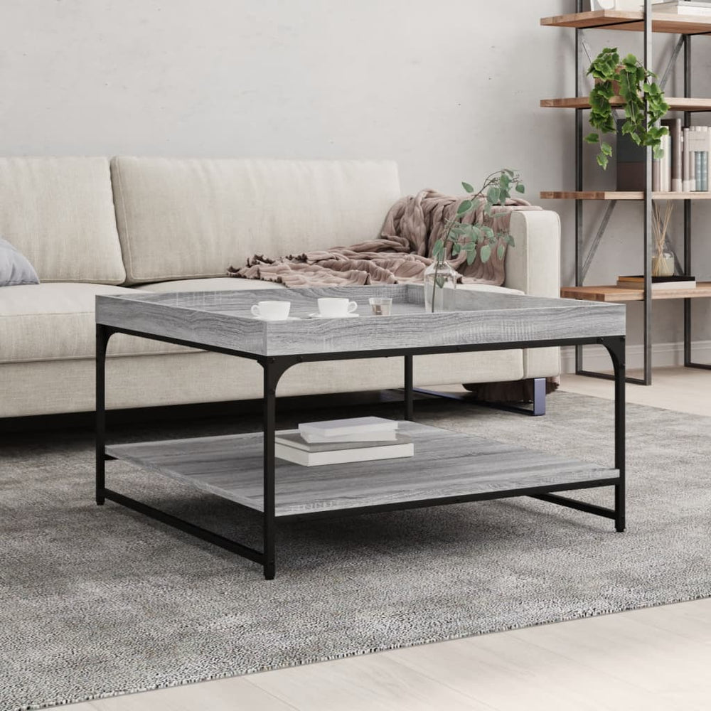 Grauer Couchtisch Sonoma 80x80 cm