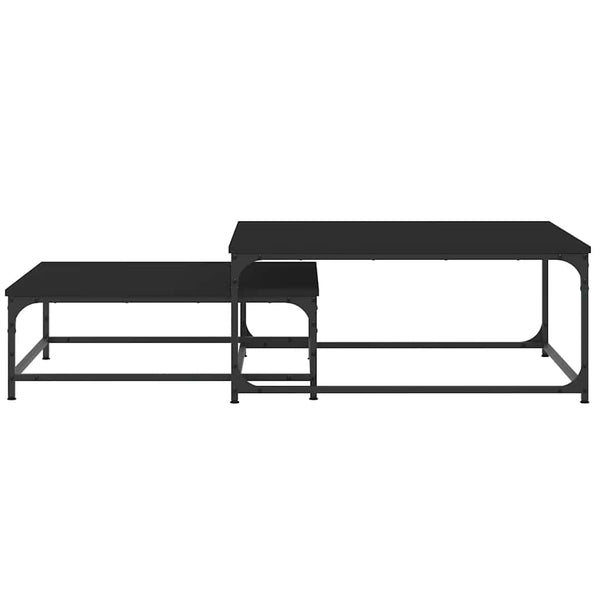 Schwarze Satztische, 2er-Set