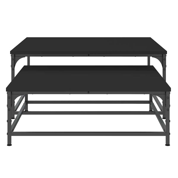 Schwarze Satztische, 2er-Set