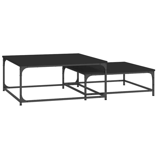 Schwarze Satztische, 2er-Set