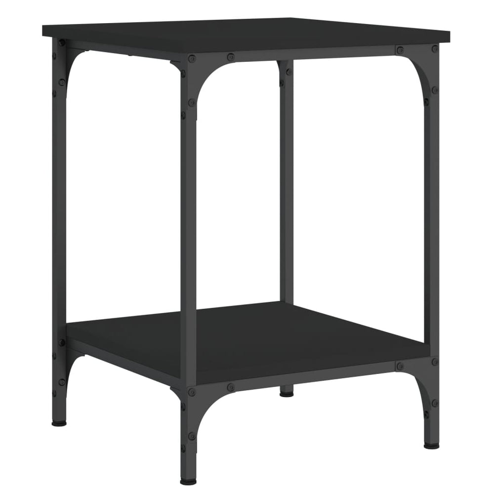 Schwarzer Couchtisch 40x40x55 cm