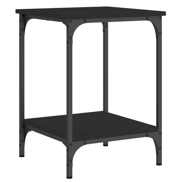 Schwarzer Couchtisch 40x40x55 cm