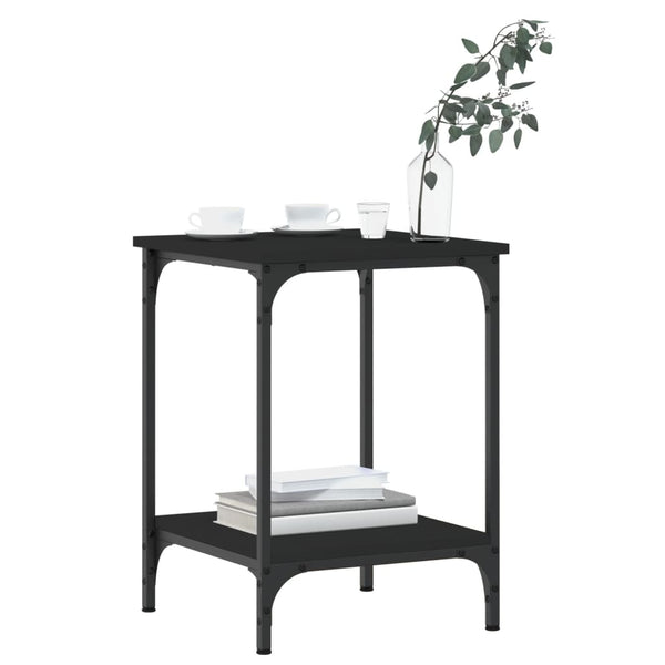 Schwarzer Couchtisch 40x40x55 cm
