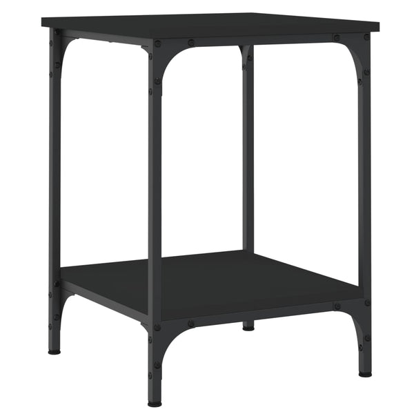 Schwarzer Couchtisch 40x40x55 cm
