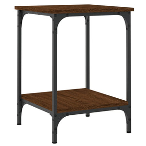 vidaXL Table basse marron aspect chêne 40x40x55 cm Bois d'ingénierie