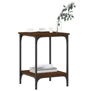 vidaXL Table basse marron aspect chêne 40x40x55 cm Bois d'ingénierie