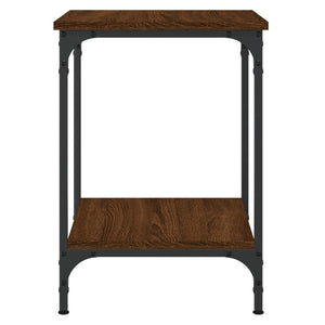 vidaXL Table basse marron aspect chêne 40x40x55 cm Bois d'ingénierie