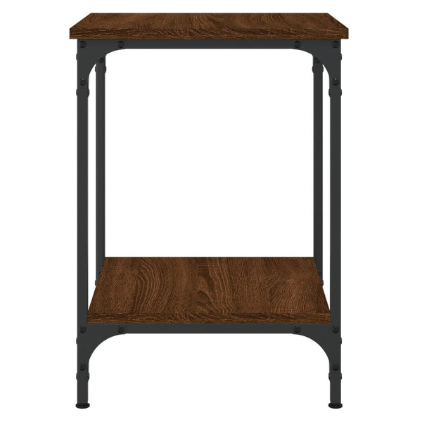 vidaXL Table basse marron aspect chêne 40x40x55 cm Bois d'ingénierie