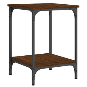vidaXL Table basse marron aspect chêne 40x40x55 cm Bois d'ingénierie