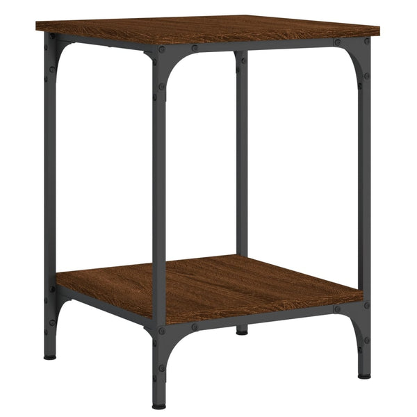 vidaXL Table basse marron aspect chêne 40x40x55 cm Bois d'ingénierie