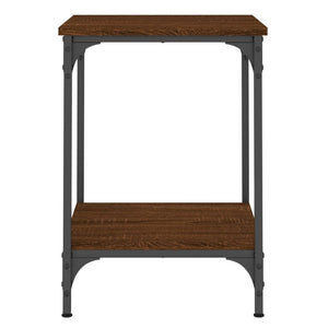 vidaXL Table basse marron aspect chêne 40x40x55 cm Bois d'ingénierie