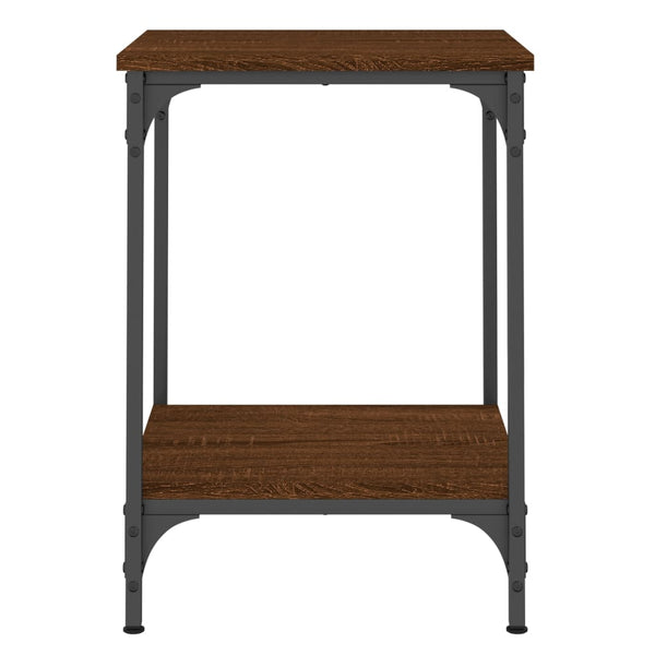 vidaXL Table basse marron aspect chêne 40x40x55 cm Bois d'ingénierie