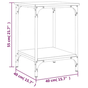 vidaXL Table basse marron aspect chêne 40x40x55 cm Bois d'ingénierie