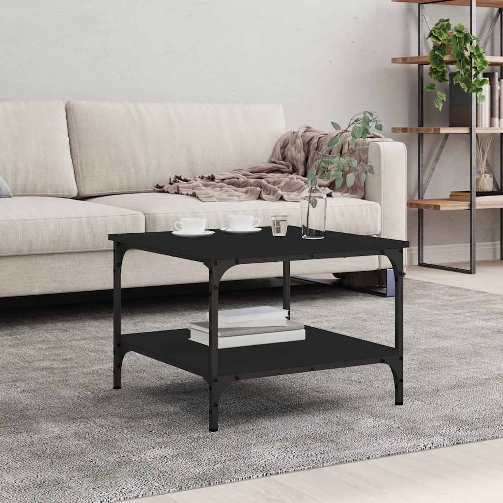 Schwarzer Couchtisch 55x55 cm