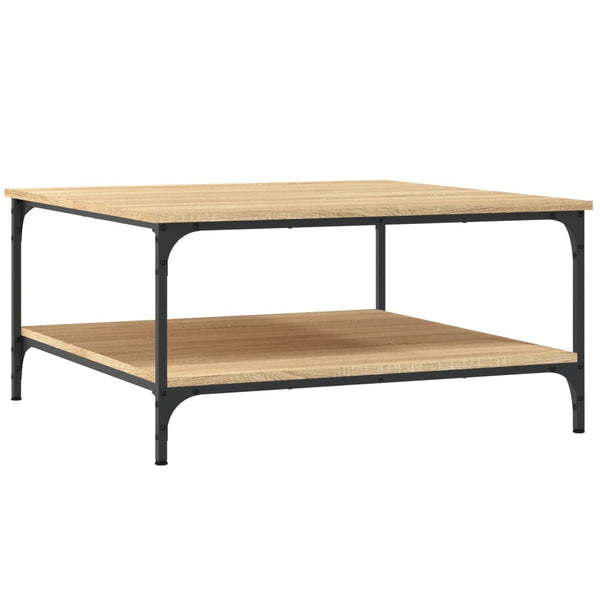 vidaXL Table basse chêne Sonoma 80x80x40 cm aggloméré
