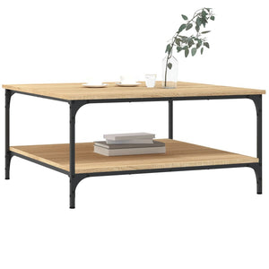 vidaXL Table basse chêne Sonoma 80x80x40 cm aggloméré