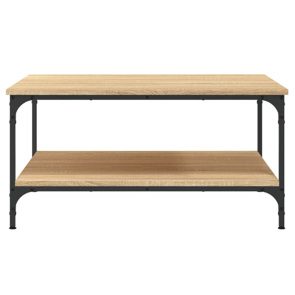 vidaXL Table basse chêne Sonoma 80x80x40 cm aggloméré