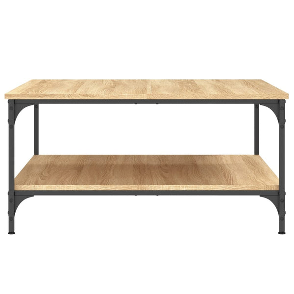 vidaXL Table basse chêne Sonoma 80x80x40 cm aggloméré