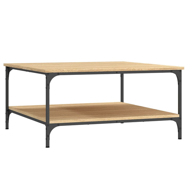 vidaXL Table basse chêne Sonoma 80x80x40 cm aggloméré