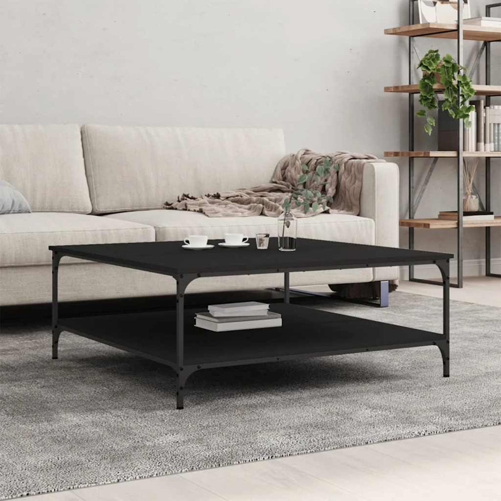 Schwarzer Couchtisch 100x100 cm