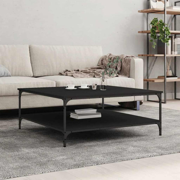 Schwarzer Couchtisch 100x100 cm