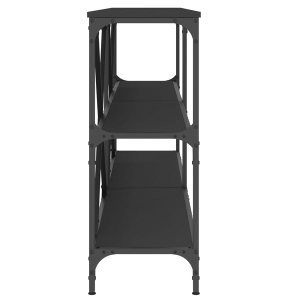 Schwarzer Konsolentisch 180 cm mit Eisenrahmen