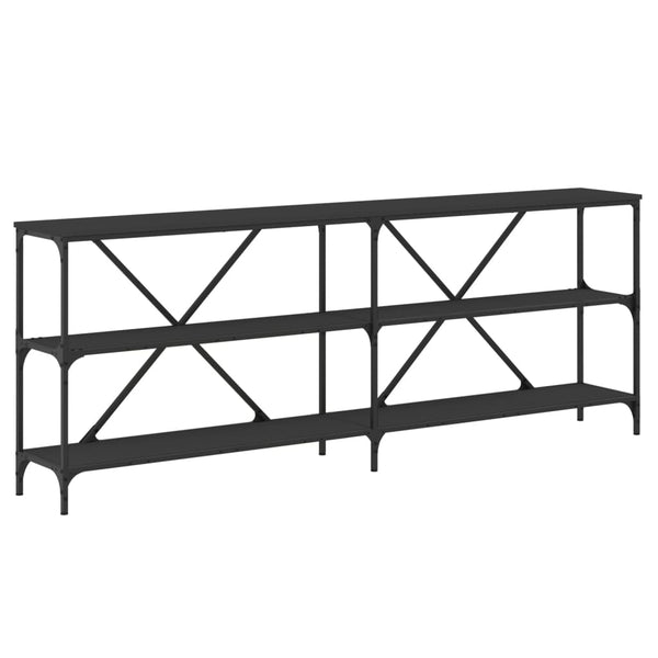 Schwarzer Konsolentisch 200 cm