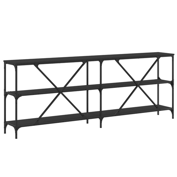 Schwarzer Konsolentisch 200 cm