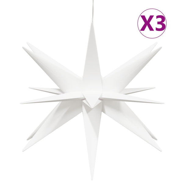 LED Weihnachtssterne 3er Set, faltbar, 57cm