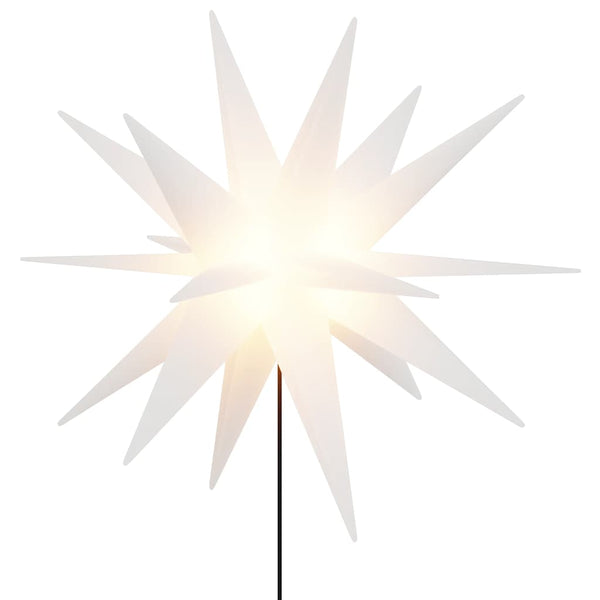 LED Weihnachtssterne mit Erdspießen, 3er Set