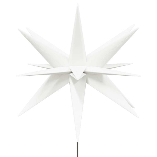 LED Weihnachtssterne mit Erdspießen, 3er Set