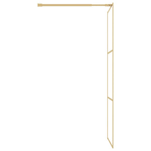 Duschwand für Begehbare Dusche mit ESG Klarglas Golden 90x195cm