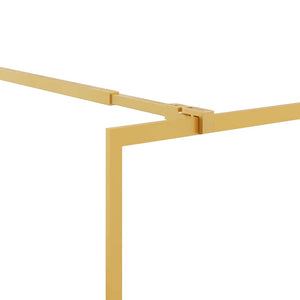 Duschwand für Begehbare Dusche mit ESG Klarglas Golden 90x195cm
