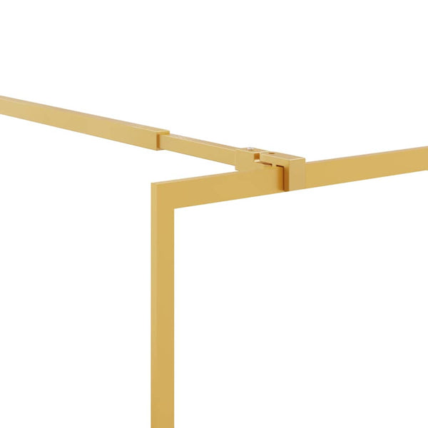 Duschwand für Begehbare Dusche ESG Klarglas Golden 100x195cm