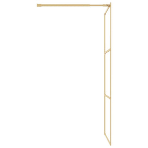 Duschwand für Begehbare Dusche ESG Klarglas Golden 115x195cm