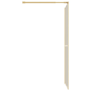 Duschwand für Begehbare Dusche mit ESG Klarglas Golden 80x195cm
