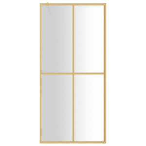 Duschwand für Begehbare Dusche ESG Klarglas Golden 100x195cm