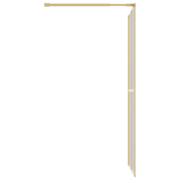 Duschwand für Begehbare Dusche ESG Klarglas Golden 100x195cm