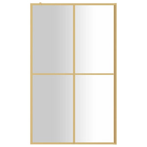Duschwand für Begehbare Dusche ESG Klarglas Golden 118x195cm