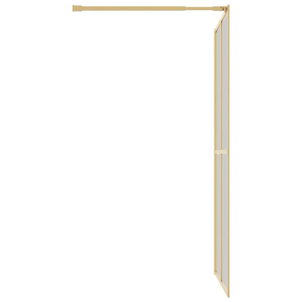 Duschwand für Begehbare Dusche ESG Klarglas Golden 118x195cm