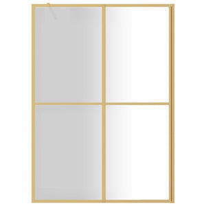 Duschwand für Begehbare Dusche ESG Klarglas Golden 140x195cm