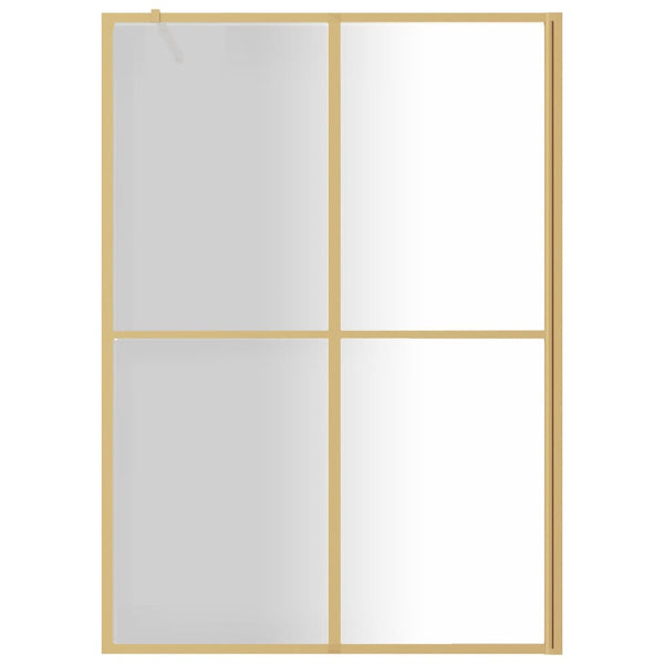 Duschwand für Begehbare Dusche ESG Klarglas Golden 140x195cm