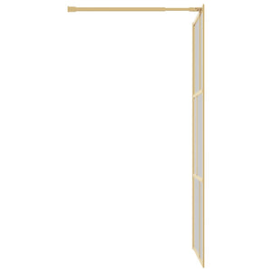 Duschwand für Begehbare Dusche mit ESG Klarglas Golden 90x195cm