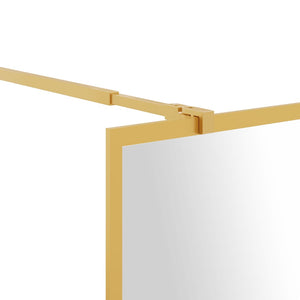 Duschwand für Begehbare Dusche ESG Klarglas Golden 100x195cm