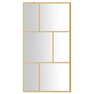 Duschwand für Begehbare Dusche ESG Klarglas Golden 115x195cm