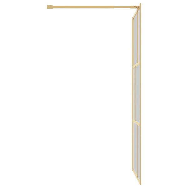 Duschwand für Begehbare Dusche ESG Klarglas Golden 115x195cm