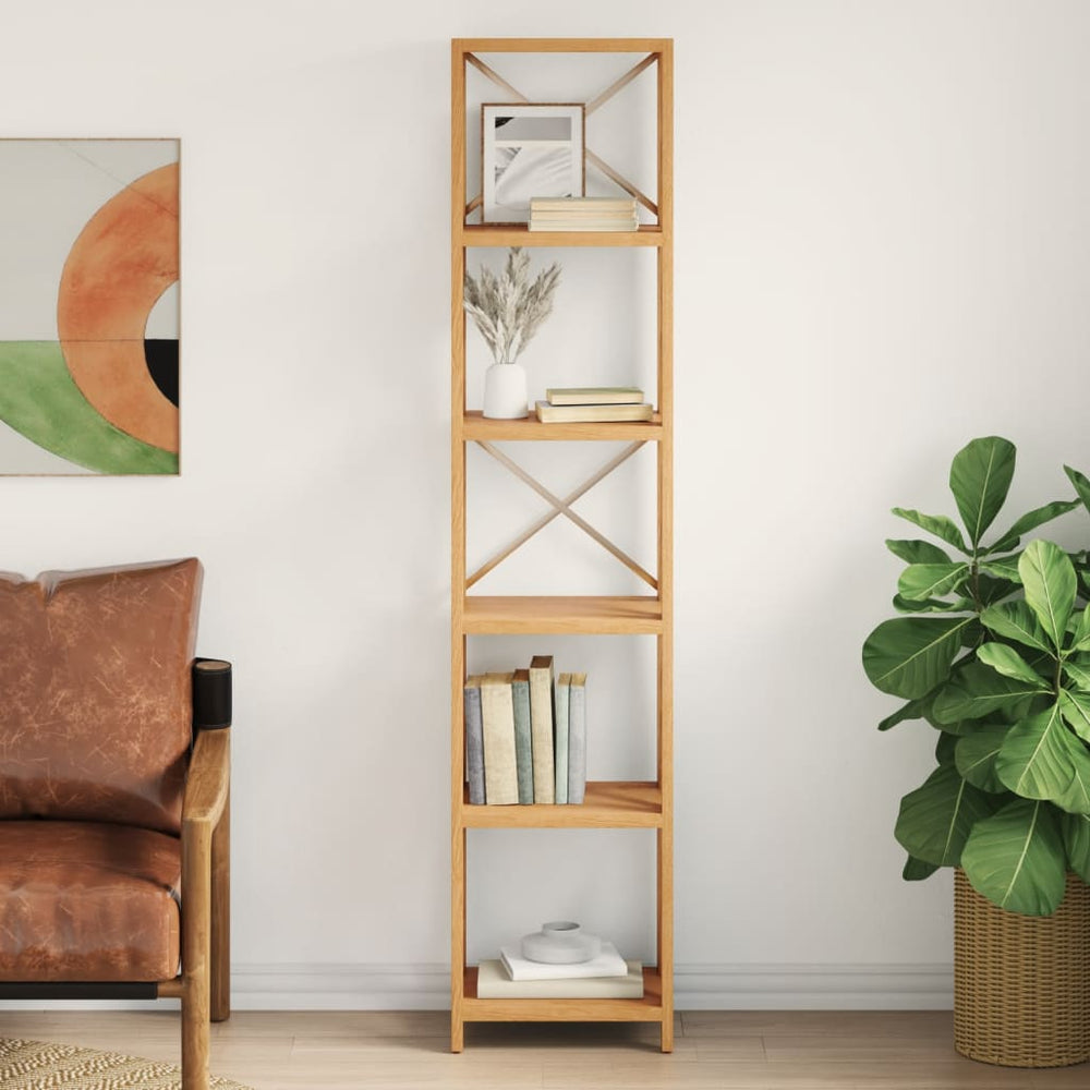 Massivholz Bücherregal Eiche 181cm