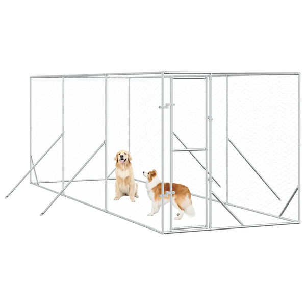 Outdoor-Hundezwinger 2x6x2 m Verzinkt