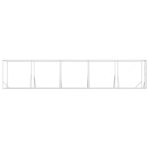 Verzinkter Outdoor Hundezwinger 2x10x2 m