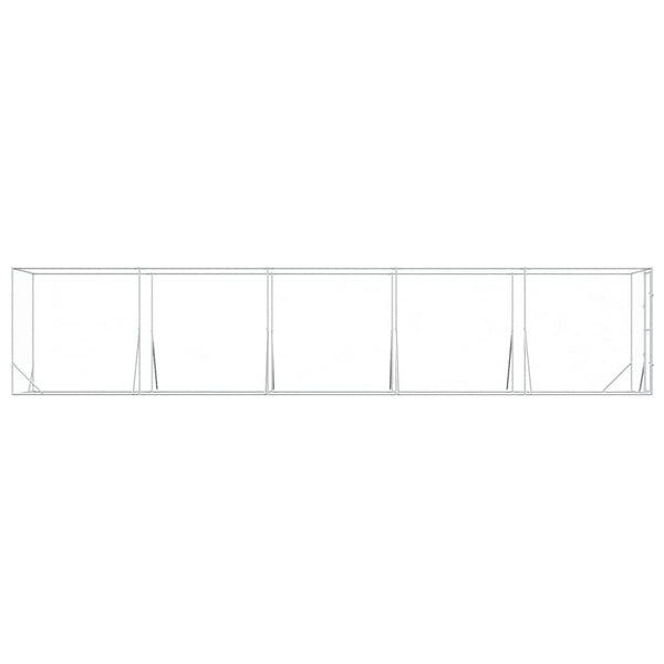 Verzinkter Outdoor Hundezwinger 2x10x2 m